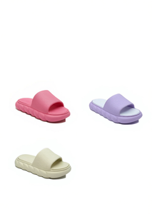 Sandales EVA pour femmes, style nuage, bout ouvert, beige, taille 25, pantoufles d'été confortables - Product Image 1