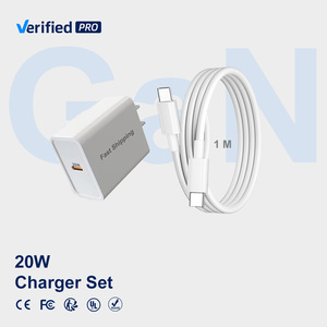 Bộ sạc điện thoại thông minh di động TKT 20W, sạc nhanh, cáp Type-C, công nghệ GaN, USB PD, bộ sạc điện thoại di động, phích cắm US, dùng được cho máy ảnh - Product Image 1