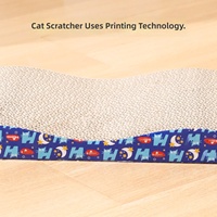 Planche à gratter pour chaton en carton ondulé, broyeur de griffes résistant à l'usure, anti-rayures, jouets à gratter pour chat, accessoires pour animaux de compagnie