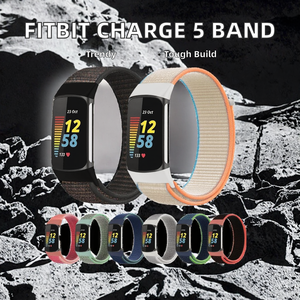 Correa de nailon para pulsera, correa para reloj inteligente <span class=keywords><strong>Fitbit</strong></span> <span class=keywords><strong>Charge</strong></span> <span class=keywords><strong>5</strong></span>, accesorios de tela - Product Image 2
