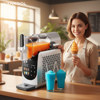 Máquina Eléctrica para Hacer Granizados y Helados de 1.8L con Autolimpieza, 8 Programas Preestablecidos, Temperatura Ajustable, Preparador de Bebidas Congeladas