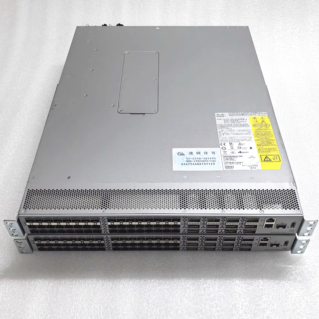 Original Used CiscosNexus N9K-93240YC-FX2 Series Switches 48 X 1/10/25-Gbps and 12 X 40/100- Gbps QSFP28 Ports NXOS-703I7.3