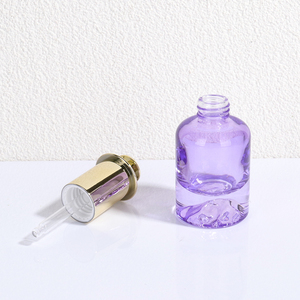 Botella de Vidrio con Gotero de Fondo <span class=keywords><strong>Volcánico</strong></span> Grueso al por Mayor, Botellas de Vidrio de Lujo de 30 ml y 1 Onza, Nuevo Estilo, Botella de Suero de Vidrio Morado - Product Image 4