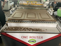 Routeur CNC HYSEN pour la gravure et la découpe de bois massif, avec contrôle NC Studio et pompe à engrenages