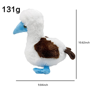 Adorable Peluche de Pájaro Booby Azul con Patas Marrones y Alas, de Algodón Súper Suave, Regalo Divertido de Cumpleaños, Decoración para el Hogar, Juguete de Peluche para Niños y Niñas - Product Image 3