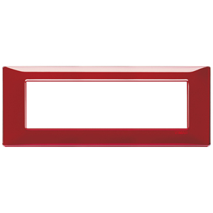 Vimar Placca 7M Reflex Rubino 25.6x8x0.9 Copri Interruttore a Muro - Product Image 1
