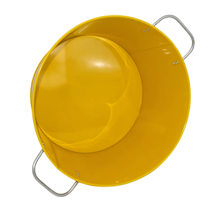 Custom Logo Yellow Oval Metal Ice <b>Bucket</b> With Two Handles Whisky Beer Cooling <b>Tin</b> for Bar Party Beverage Storage - Product Image 2
