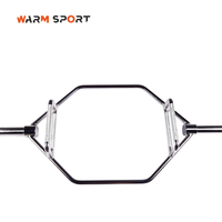 Équipement de fitness en gros, exercice, musculation, haltères, barre hexagonale en acier Q235 chromé de 20 kg, barre trap, capacité de charge de 700 lb