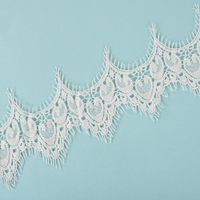 Tissu de dentelle de cils personnalisé de haute qualité, magnifique dentelle de cils, garniture, pièces