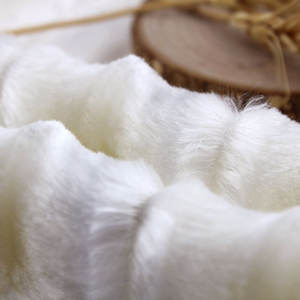 Accepter la personnalisation <span class=keywords><strong>Tissu</strong></span> gaufré en velours mélangé de polyester acrylique imité fourrures bon marché pour doublure ou manteau de veste - Product Image 4