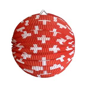 Lanternes en <span class=keywords><strong>papier</strong></span> accordéon rondes EASTTERN de 24 cm avec découpe et impression pour décorations de festivals et de fêtes - Product Image 1