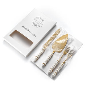Set Regalo per Servire il Torta con Scatola, Set per Tagliare la Torta per Matrimoni e Addii al Nubilato, Set Coltello e Paletta per Torta Nuziale - Product Image 2