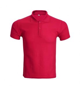 เสื้อโปโลผู้ชายผ้าโพลีเอสเตอร์ 11 สีพื้น ระบายอากาศ แห้งเร็ว รับสกรีนโลโก้ตามแบบ OEM สำหรับฤดูร้อน - Product Image 3