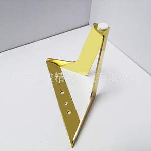 <b>Gold</b> V-Shaped Cabinet Legs Zinc Alloy Heavy Duty <b>Sofa</b> Furniture Support Living Room Industrial Design - Product Image 3