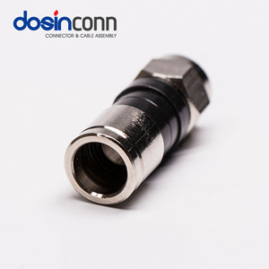 Đầu Nối Nén Cáp Đồng Trục Loại <span class=keywords><strong>F</strong></span> Cho RG6 RG59 RG11 Cáp Đồng Trục Với Vòng Đệm Thời Tiết O Và Vòng Kẹp Chặt Nước - Product Image 2