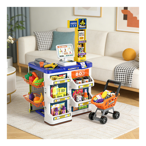 Juego de Juguetes de Supermercado para Niños, Juguete Educativo con Caja Registradora, Escáner, Carrito de Compras y Accesorios - Product Image 4