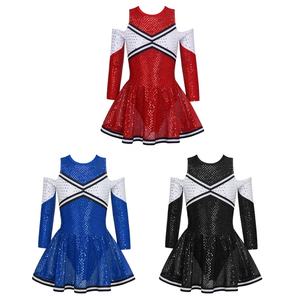 Tenue de cheerleading à personnaliser pour filles de 6 à 16 ans, robe de danse, vêtements de fête, tenue de compétition, performance sur scène - Product Image 1