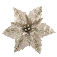 Nouvelles Décorations de Noël en Soie Verte, Fleurs pour Arbre de Noël, Ornements de Noël