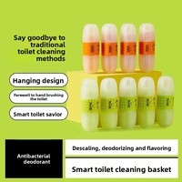Panier suspendu automatique désodorisant et nettoyant pour toilettes, désinfecte, laisse un parfum, élimine les odeurs pour les personnes paresseuses