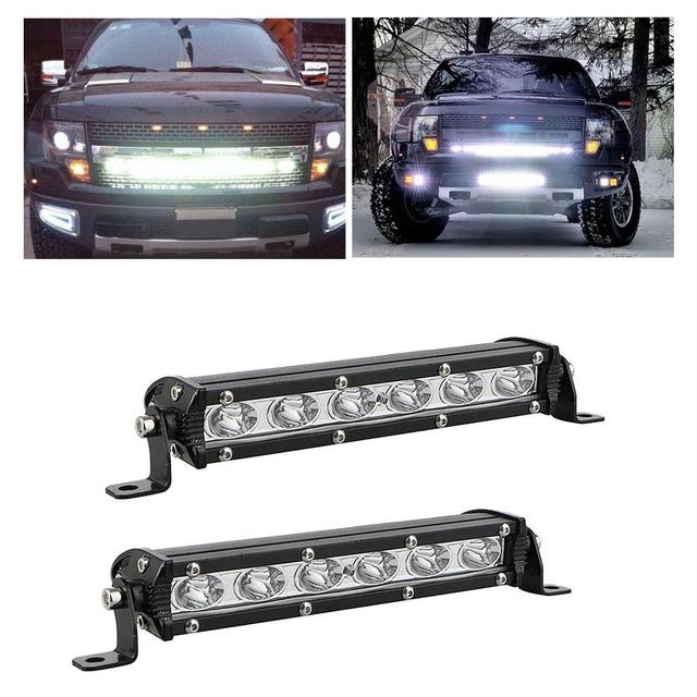 Mini Led Light Bar 6D Flood Spot LED Bar 9Inch 18W Work Lamp Driving Light for Jeep Trailer ATV 4X4 Car Grille Light