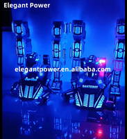 Costumes de danse robot led RGB Stilts Walker Costume de robot led Costume de robot lumineux adulte pour discothèque