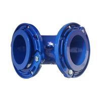 Raccord de tuyauterie en fonte ductile standard EN 545, bride lâche 22,5 °   Coudes à angle droit toutes tailles DN pour projets d'alimentation en eau urbaine