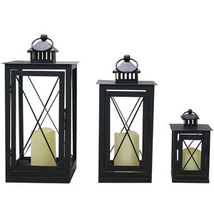 Lanterne à bougie <span class=keywords><strong>en</strong></span> <span class=keywords><strong>fer</strong></span> <span class=keywords><strong>forgé</strong></span> <span class=keywords><strong>sur</strong></span> <span class=keywords><strong>pied</strong></span>, coupe-vent, style europé<span class=keywords><strong>en</strong></span>, accessoire de mariage, ornement décoratif d'extérieur - Product Image 4