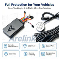 Traceur GPS 4G avec capteur de niveau de carburant à ultrasons, kit sans perçage pour flotte automobile et concessionnaires
