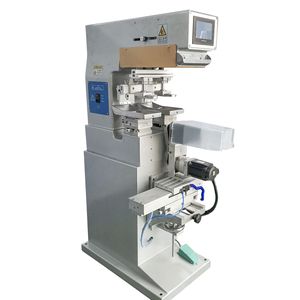 Haotian Dual Color Shuttle Pad <b>Printing</b> <b>Machine</b> P-150S2-RE Servo Drive For Toy Buckets Double Sided Automated <b>Printing</b> - Product Image 1