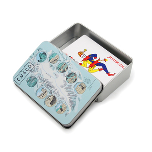 Imprima su propio diseño <span class=keywords><strong>de</strong></span> <span class=keywords><strong>baraja</strong></span> <span class=keywords><strong>de</strong></span> naipes Logotipo personalizado Embalaje Poker Souvenir Caja <span class=keywords><strong>de</strong></span> lata para naipes - Product Image 1