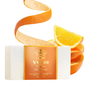 Savons Blanchissants à la Vitamine C au <span class=keywords><strong>Lait</strong></span> <span class=keywords><strong>de</strong></span> Chèvre Naturel LKIAE Savons Exfoliants Anti-Âge Soins <span class=keywords><strong>de</strong></span> la Peau du Corps Savon Fait Main - Product Image 5