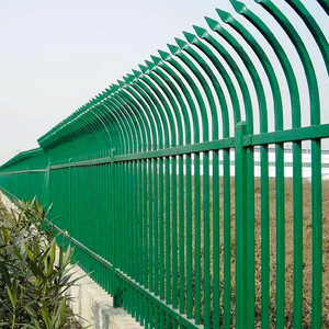 उच्च गुणवत्ता की सस्ती कीमत आधुनिक ब्लैक गार्डन जस्ता पोस्ट स्क्वायर ट्यूब पैनल लोहे के स्टील बाड़ - Product Image 2