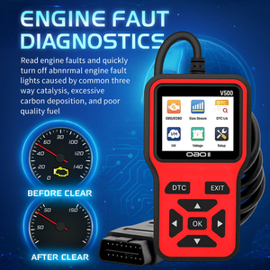 <span class=keywords><strong>Lecteur</strong></span> OBD2 V500 à prix d'usine, outil <span class=keywords><strong>de</strong></span> diagnostic automobile universel pour la vérification des codes <span class=keywords><strong>de</strong></span> panne du moteur, <span class=keywords><strong>lecteur</strong></span> EOBD pour voitures - Product Image 5
