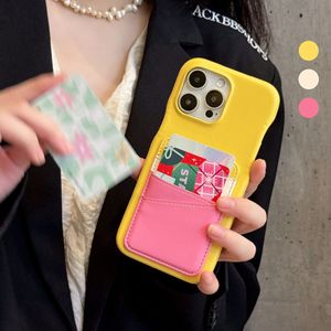 Nuevo estilo Simple Color contraste PU funda de teléfono de cuero para Apple para <span class=keywords><strong>iPhone</strong></span> 16promax 15pro 14 <span class=keywords><strong>tarjeta</strong></span> insertable 13P teléfono móvil - Product Image 4