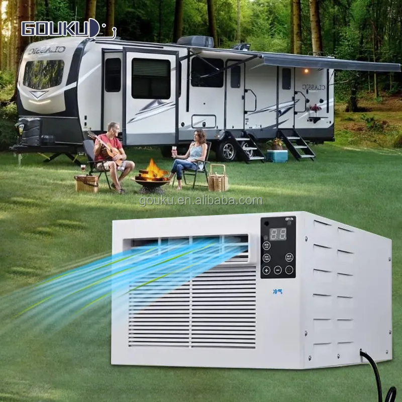 Venta caliente eléctrico AC precio de fábrica 1900BTU UE portátil Camping remolque tienda Ac aire acondicionado