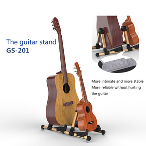 Supporto per Chitarra Doppio Verticale da Pavimento Pieghevole per Ukulele Basso <span class=keywords><strong>Strumento</strong></span> <span class=keywords><strong>Musicale</strong></span> Universale - Product Image 4