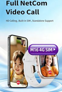 Nouvelle montre intelligente M16 4G avec appels vidéo, étanche IP68, moniteur de fréquence cardiaque et applications sociales - Product Image 3