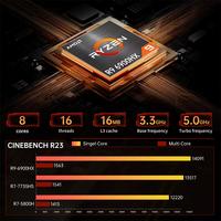 Potente Mini Pc Ryzen 9 6900HX 7840HS 7940HS Gen 2*1 * Wifi6 Computadora de escritorio Gaming Mini Pc HD Graphics Compatible con DDR5