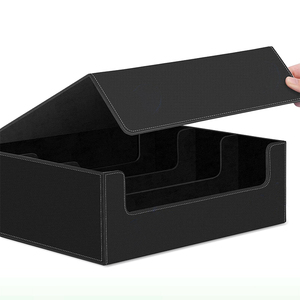 Custom Leather 1800+ Graded <strong>Card</strong> Deck <strong>Box</strong> Board <strong>Game</strong> <strong>Trading</strong> <strong>Card</strong> Deck <strong>Box</strong> TCG Storage <strong>Box</strong> - Product Image 2