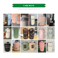 Mug à café écologique en acier inoxydable, thermos chaud et froid, sans BPA, tasse à café réutilisable avec couvercle, conforme aux normes EU LFGB REACH
