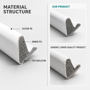 Joint d'étanchéité en PU souple pour portes et fenêtres, <span class=keywords><strong>mousse</strong></span> de polyuréthane, joint d'étanchéité pour interstice de cadre, fourni par l'usine - Product Image 4