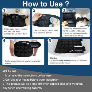 World-bio, recién llegado, paquete de calor de terapia de agua autoabsorbente personalizado para microondas para aliviar el dolor de cintura, almohadilla térmica - Product Image 3