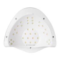 Lampe à ongles UV LED 80W à double source lumineuse, sécheuse de vernis à ongles, lampe à ongles à séchage rapide pour gel