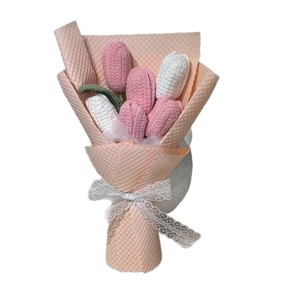 Ramo <span class=keywords><strong>de</strong></span> Tulipanes <span class=keywords><strong>de</strong></span> Ganchillo Clásico y Simple CLTF, Flor <span class=keywords><strong>de</strong></span> Ganchillo, el Mejor Regalo para Mamá, Abuela, Hermana, Tía, Regalos para el Día <span class=keywords><strong>de</strong></span> <span class=keywords><strong>la</strong></span> Madre - Product Image 6