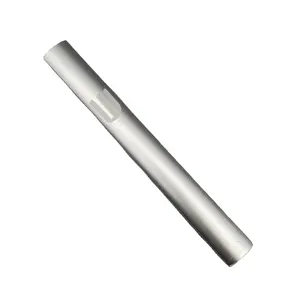 Silver Matt with Metal Shin Aluminum Mezuzah Case for 5"/12cm Mezuzah Scroll Easy Peel and Stick Weather Proof Case Protection