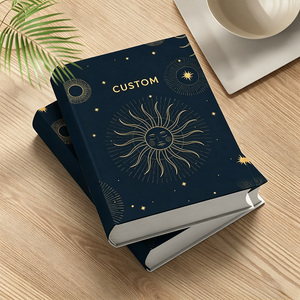 Carnet à couverture rigide personnalisé avec feuille d'or, motif <span class=keywords><strong>Soleil</strong></span> <span class=keywords><strong>Lune</strong></span> Céleste Sombre, Vente en gros, Cadeaux - Product Image 6