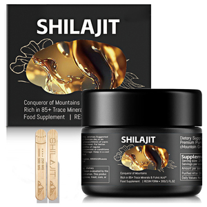 Resina Mineral de Shilajit de <span class=keywords><strong>Altai</strong></span> de Marca Privada con Ácido Fúlvico, Suplemento Nutricional Mineral Diario Natural 30g 50g - Product Image 1