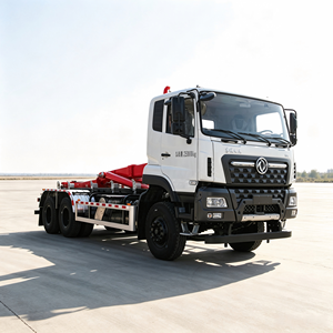 รถบรรทุกติดเครนยกขยะตงเฟิง เทียนหลง 6x4 รถบรรทุกติดตั้งถังขยะเคลื่อนที่ - Product Image 1