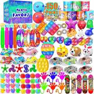 <b>Keychain</b> Pop Bubble Fidget Toys Bundle Silicone Sensory Suction Decompression Toy Pack Boxes Stress Relief Kit for Kids Adults - Product Image 6