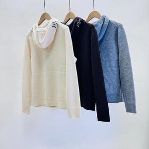 2025 autunno/inverno nuovo cuore classico numero Trendy marchio ricamato in maglia giacca <span class=keywords><strong>con</strong></span> cappuccio <span class=keywords><strong>con</strong></span> <span class=keywords><strong>cerniera</strong></span> morbida felpa carina ragazza - Product Image 2